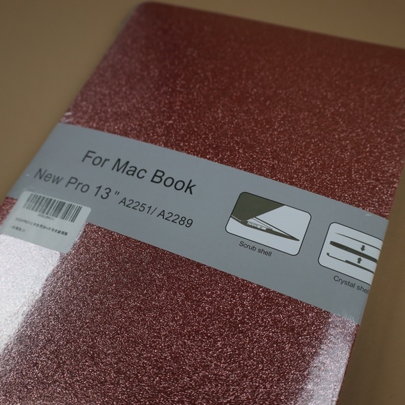 MacBook Pro 13 inch Case 2016-2020 - Rose Gold Sparkling - Picture 3 of 5